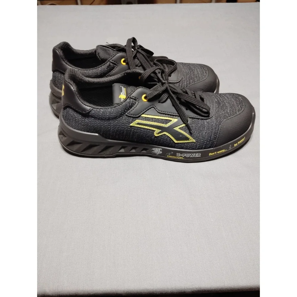 U-Power Matt S3 Black 10.5 Lace Ultra Lightweight Safety Midsole Toecap Trainers